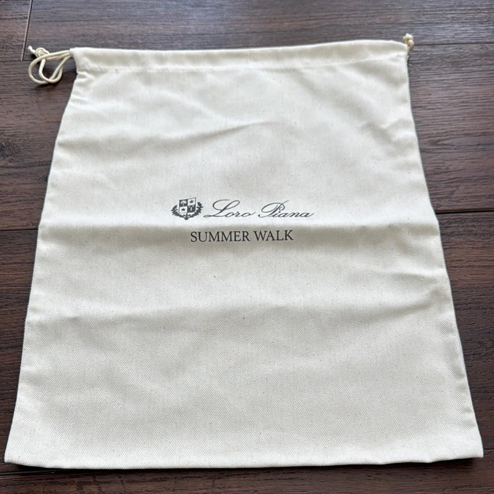 Loro Piana Ivory Drawstring Pouch